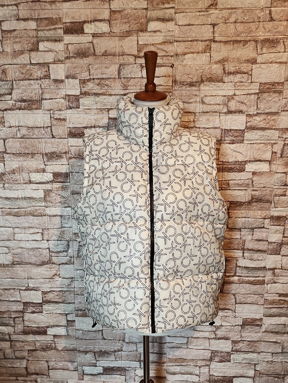 Calvin Klein White & Black Logo Vest